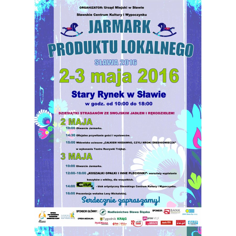 Jarmark Produktu Lokalnego Sława 2016 - plakat